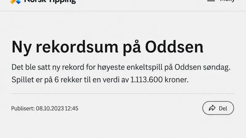Norwegia dan Brasil Cetak Sejarah Baru di Taruhan Norsk Tipping